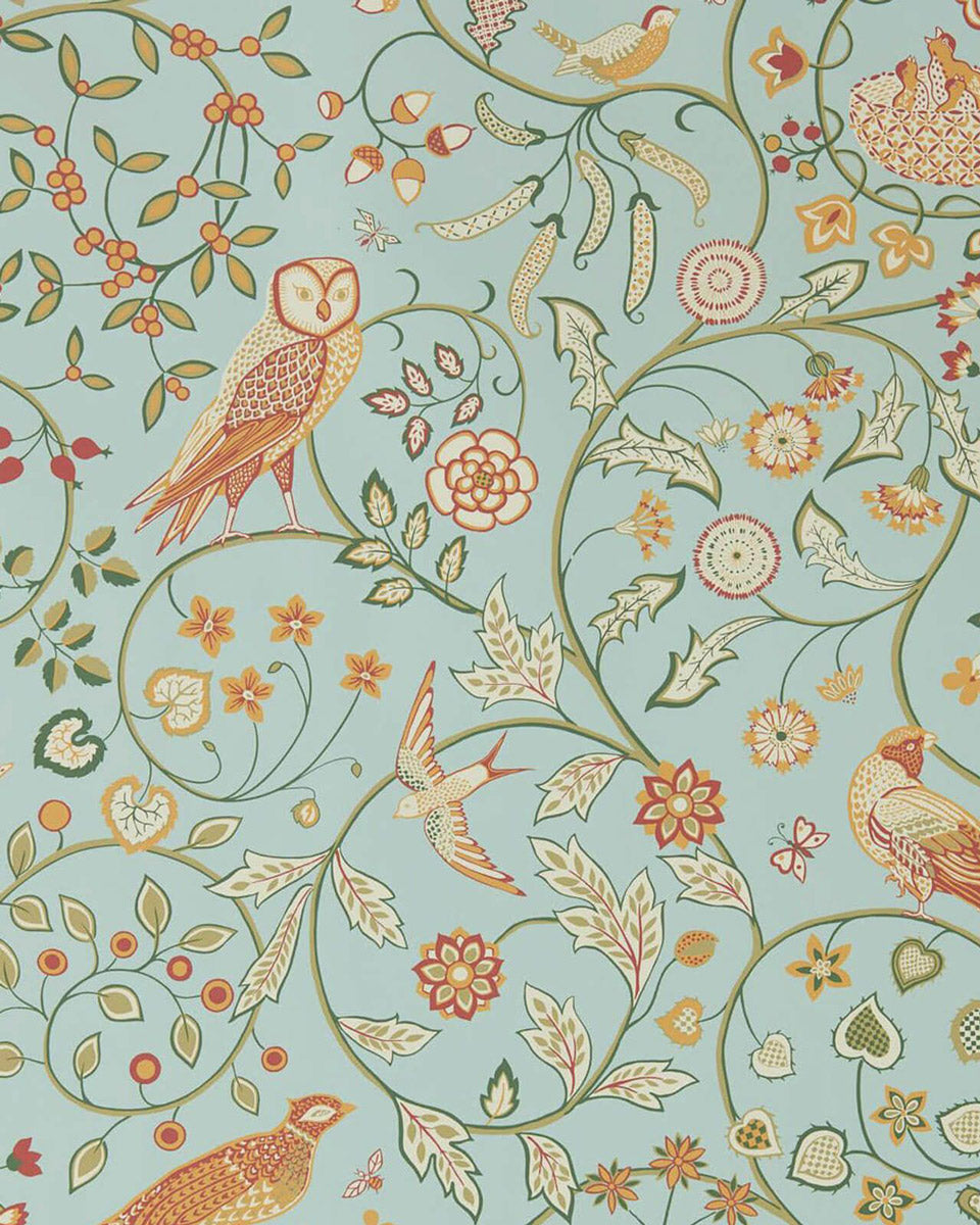 William Morris & Co. Wallpaper - Newill peppermint russet image