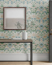 William Morris & Co. Tapet - Simply Strawberry Thief cochineal pink thumbnail image