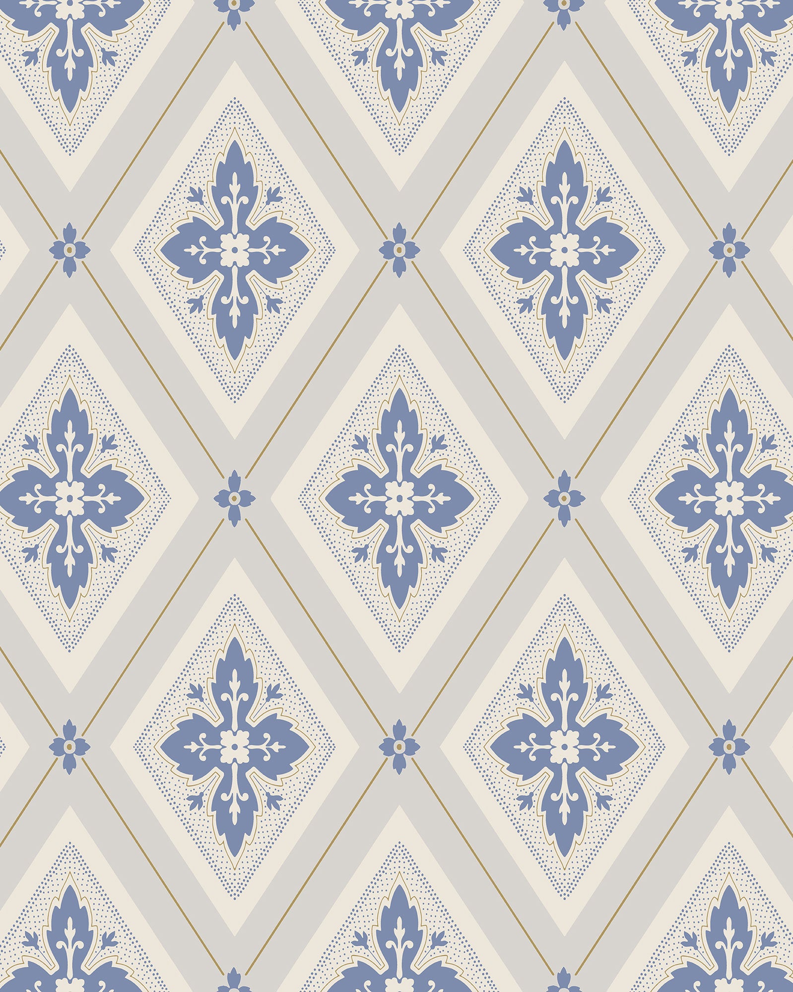 Duro Tapet - Astrid - Beige/Blue image