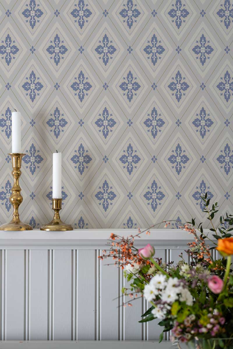 Duro Tapet - Astrid - Beige/Blue image