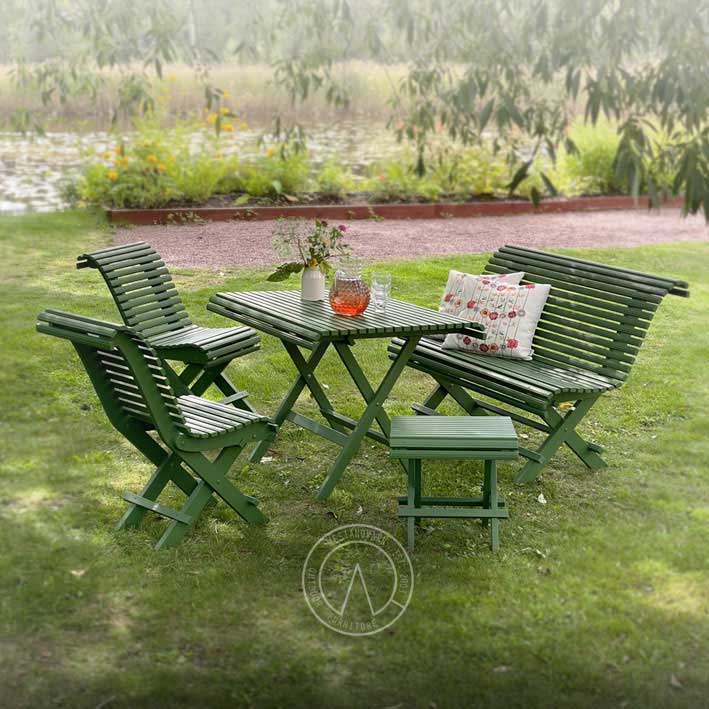 Trädgårdssoffa Sundborn - Sekelskifte,125 cm image