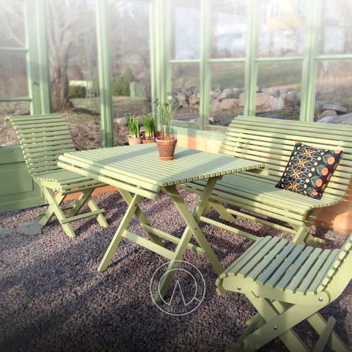 Trädgårdssoffa Sundborn - Sekelskifte,125 cm image