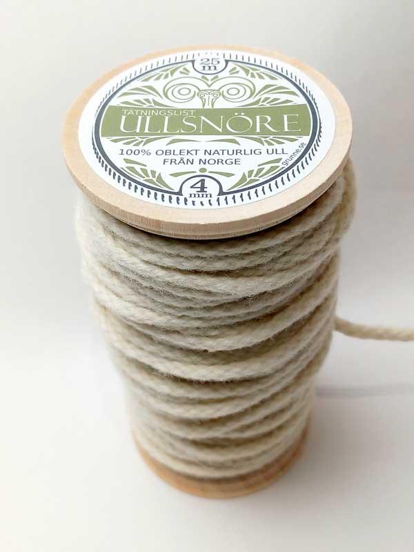 Wool seal - 4 mm (0.16 in.) wool string white image