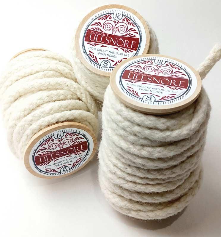 Wool seal - 8 mm (0.32 in.) wool string white image