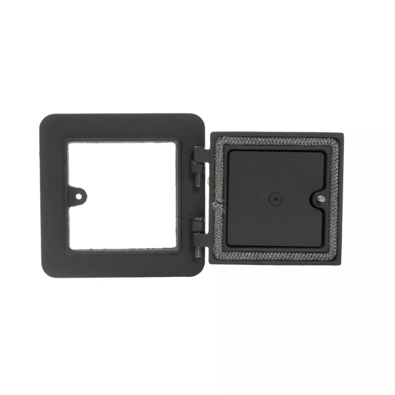 Sotluke av støpejern - 120 mm, låsbar og gass-tett image