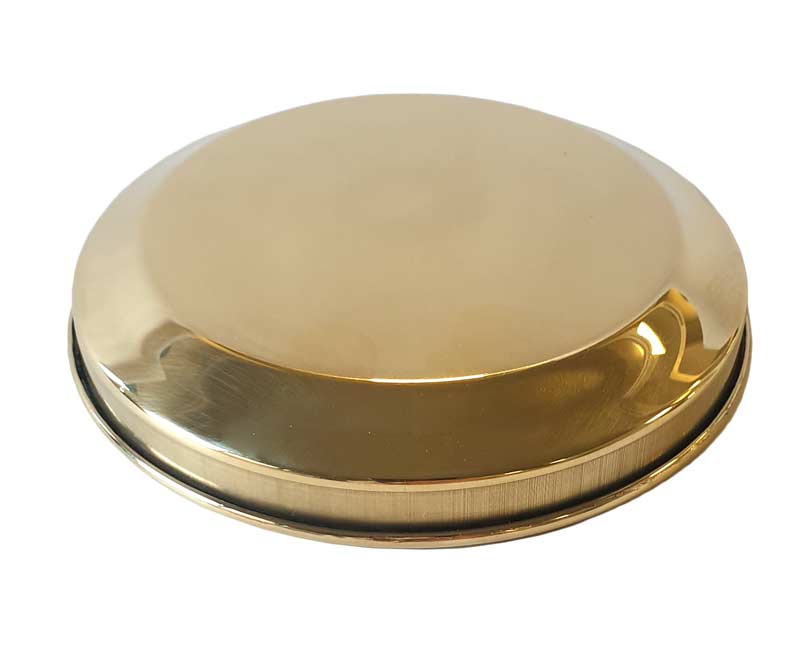 Sotlucka till kakelugn med stos - Mässing image