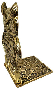 Bogstøtte i messing - Ugle thumbnail image