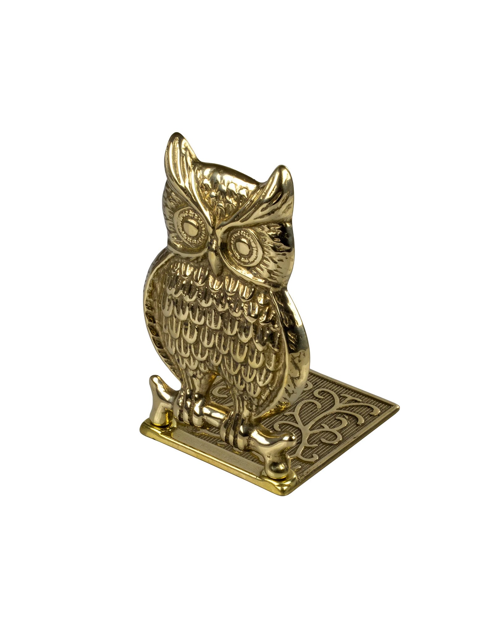 Bookend brass - Owl image
