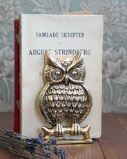 Bogstøtte i messing - Ugle thumbnail image