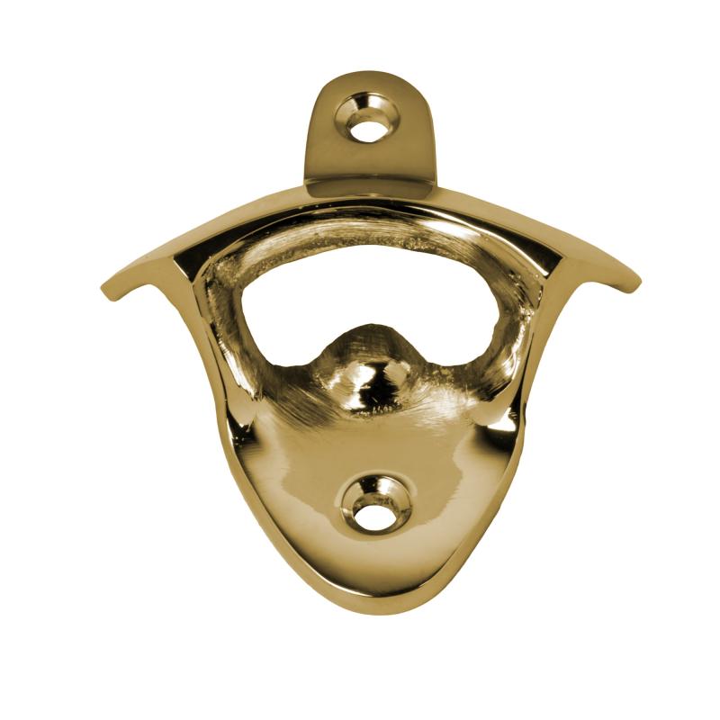 Bottle Opener Brass - Wall Mounted image
