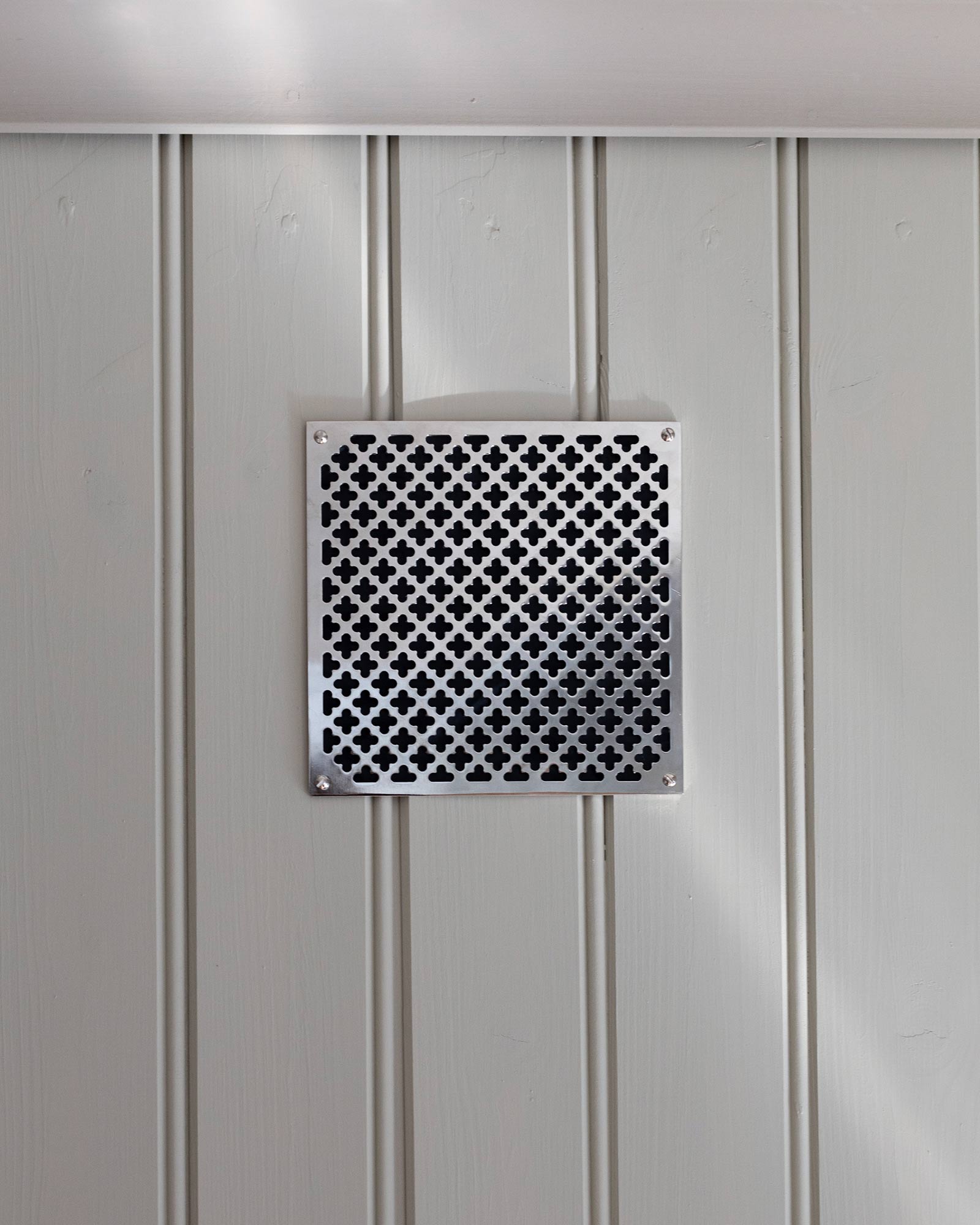 Kleeblatt Lüftungsgitter - Nickel 155 x 155 image