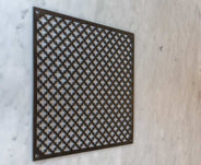 Ventilgitter kløver platejern - Behandlet jern 200 x 200 thumbnail image
