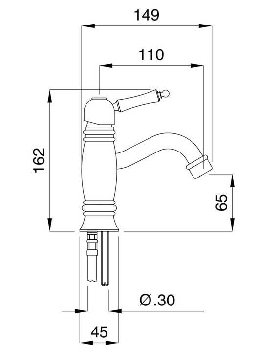 Bathroom Faucet - Oxford Mini Bronze image