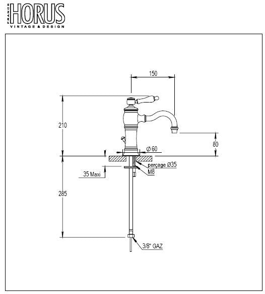 Bathroom Faucet - Horus Julia single lever image