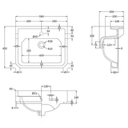 Håndvask - Bayswater Fitzroy 56 cm, piedestal thumbnail image