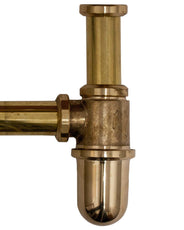 Bottle Trap for Floor Connection – L-Pipe Gold thumbnail image
