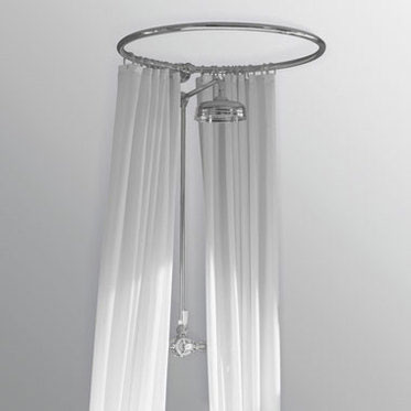 Badeforhængsholder - Rund, 70 cm, krom image