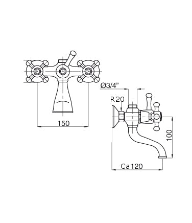 Bathtub valve - Lady image