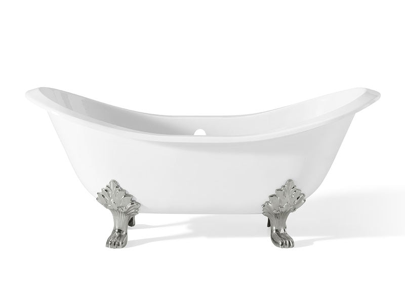 Cast Iron Bathtub - Antique, White with Lion Feet 180 cm image