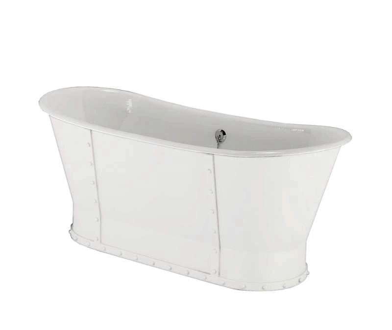 Cast Iron Bathtub - Eiffel 170 cm (66.9 in.) White Steel image