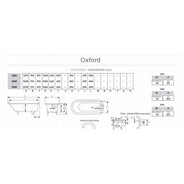 Støbejernsbadekar - Oxford med fødder, 137 cm thumbnail image