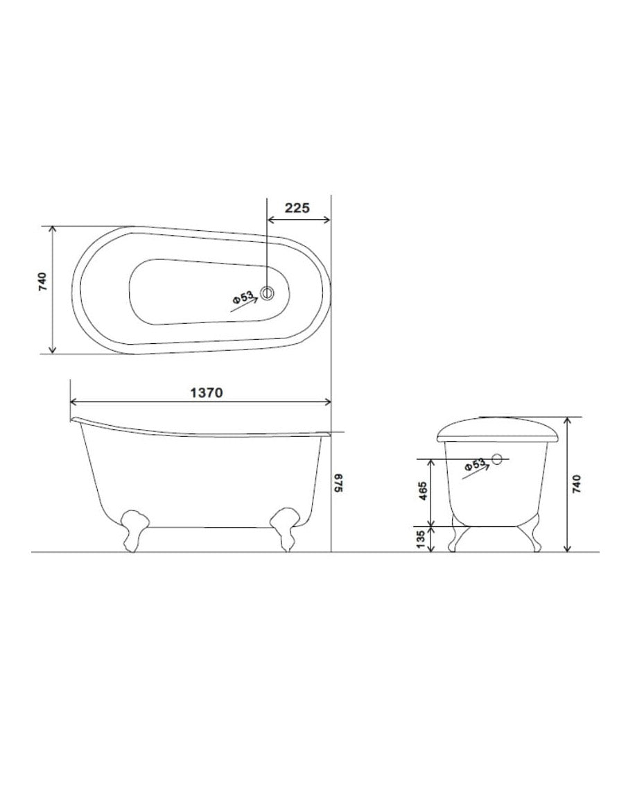 Badkar gjutjärn - Avignon image