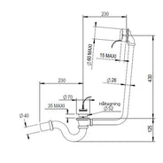 Badewannenablauf aus Messing - Horus Messing thumbnail image