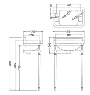 Servant - Burlington Edwardian JR 51 cm med stativ i messing thumbnail image