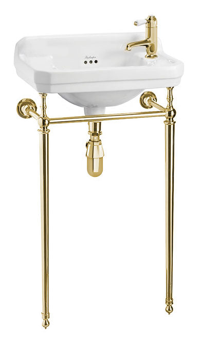 Bathroom Sink - Burlington Edwardian JR with Brass Washstand image