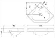 Håndvask - Burlington hjørnehåndvask thumbnail image