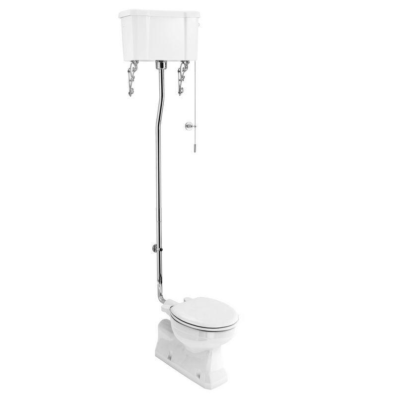 Toilet - Burlington High-Tank Toilet, Wall Tank & Seat image
