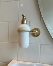 Tvålpump Brighton - Mässing/porslin vägg thumbnail image