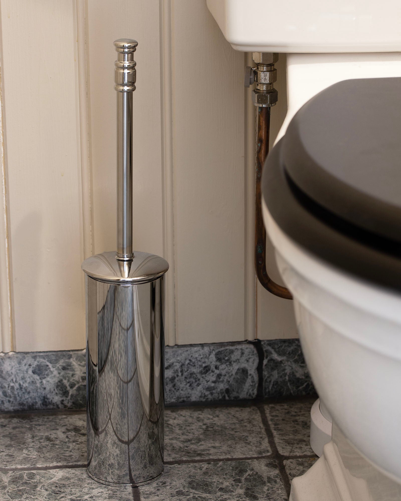 Floorstanding toilet brush II Brighton - Chrome image