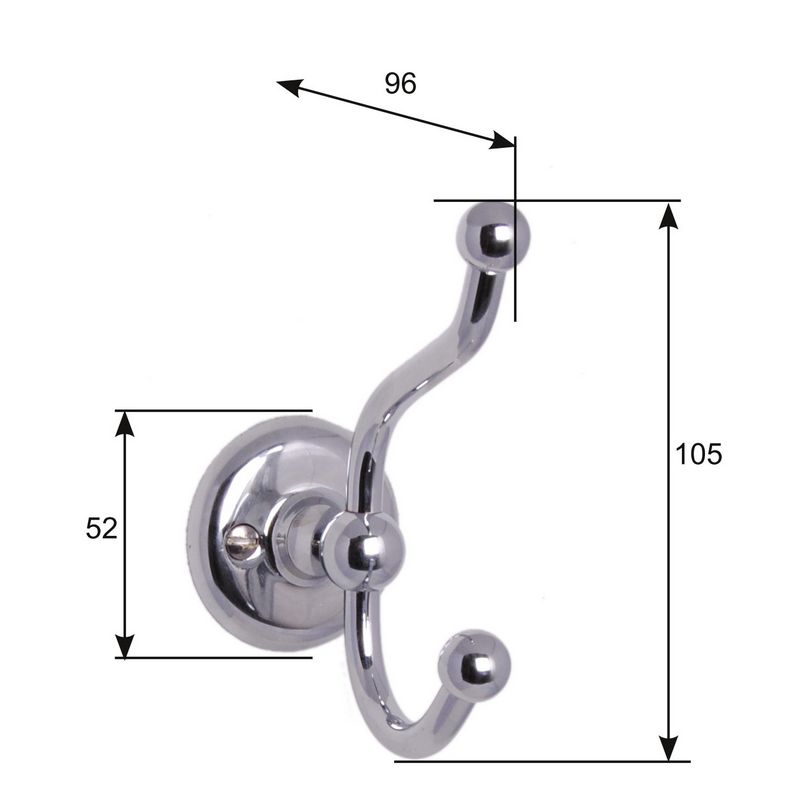Krok - Dubbelkrok Haga - Krom image