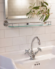 Glasregal WC / Bad - Haga - Chrom thumbnail image