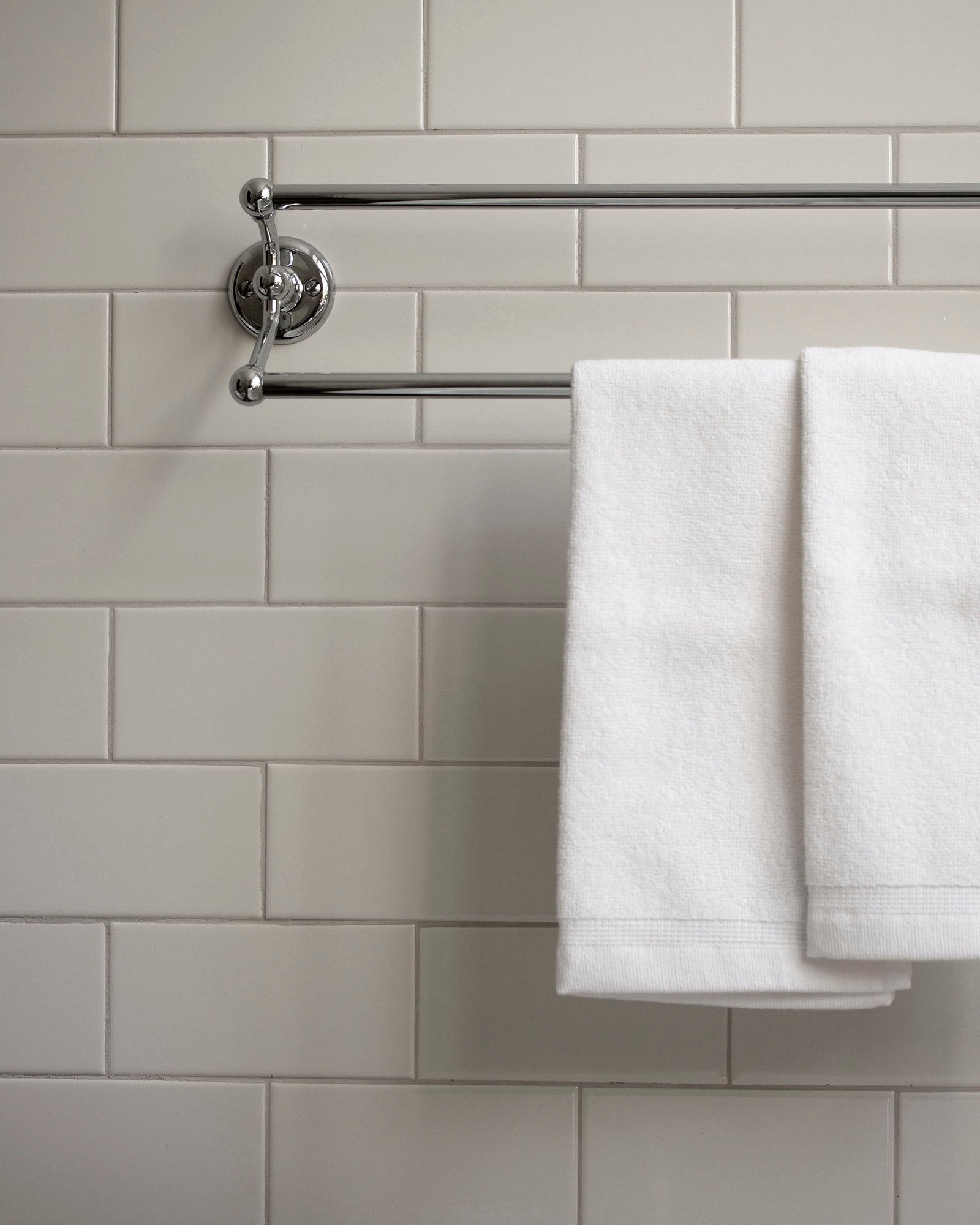 Double Towel Rail chrome - Haga image