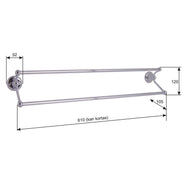 Double Towel Rail brass - Haga thumbnail image