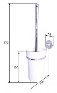 Toilet brush holder - Haga porcelain/chrome thumbnail image