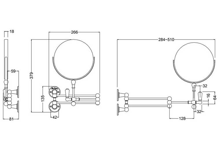 Sminkspegel - Burlington krom image
