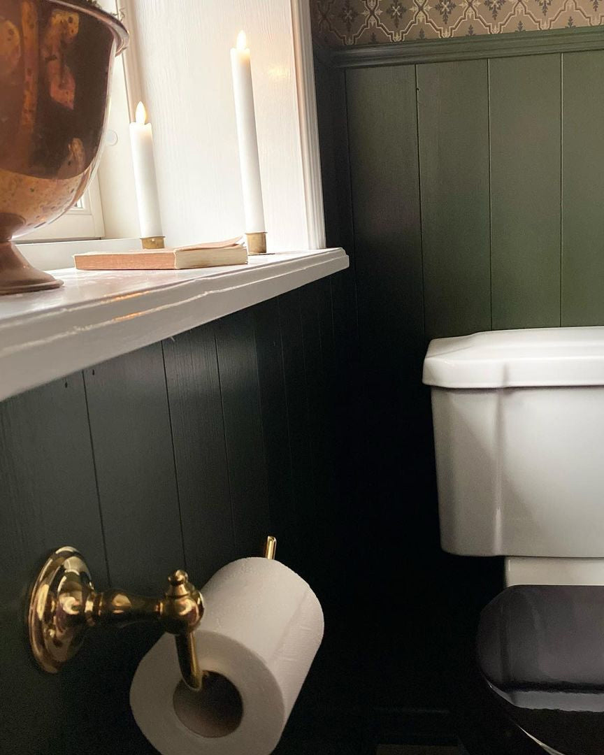 Toilet paper holder - Brass image