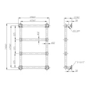 Vintage Towel Warmer - Sophia, with valves thumbnail image