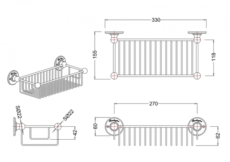 Trådkorg - Burlington djup image