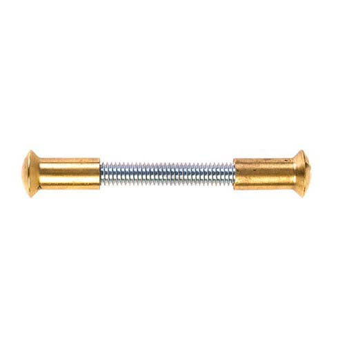 Durchgangsschraube und Nippel für Türgriff – M6x80 Messing image