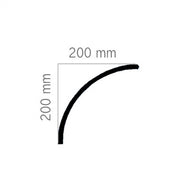 Loftliste #34 gips – 200x200x1200 mm thumbnail image