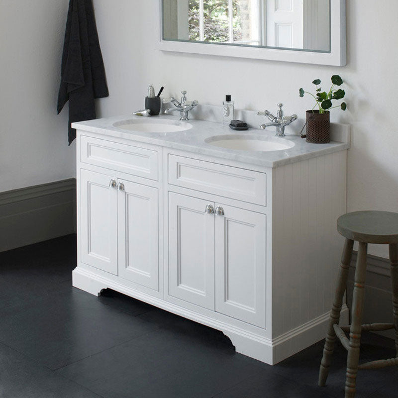 Bathroom Double Vanity - 130 cm (51.18 in.) - Double Doors white image