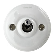 Fjederbelastet vippeafbryder - Hvid porcelæn/krom thumbnail image