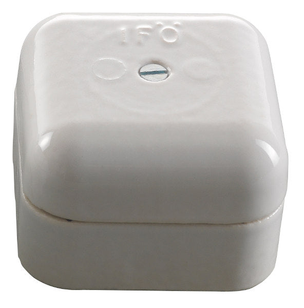 Connection box - White porcelain 50 mm square image