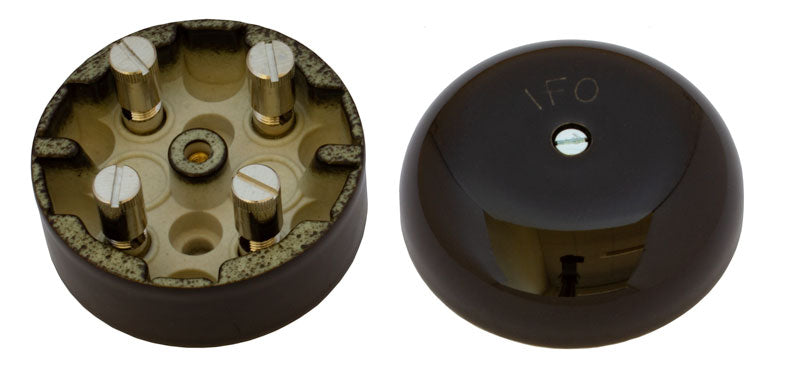 Connection Box - Black porcelain 55 mm round image