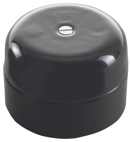 Connection box - Black porcelain 50 mm round image