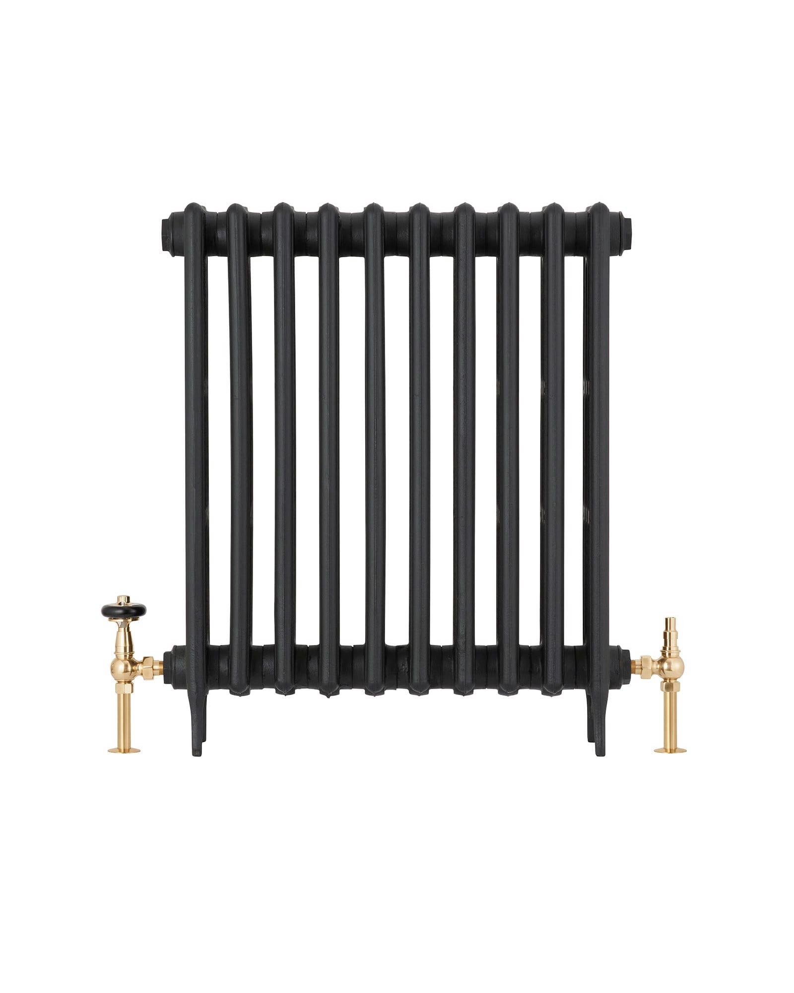 Radiatorventil med termostat - Kensington messing/tre image
